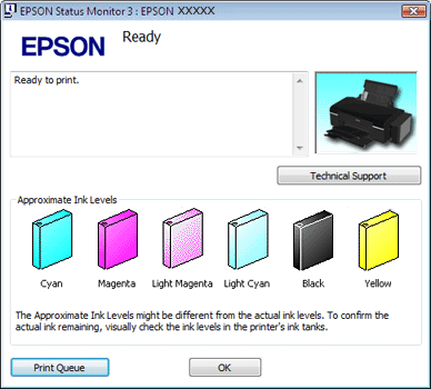 how to check printer ink levels canon