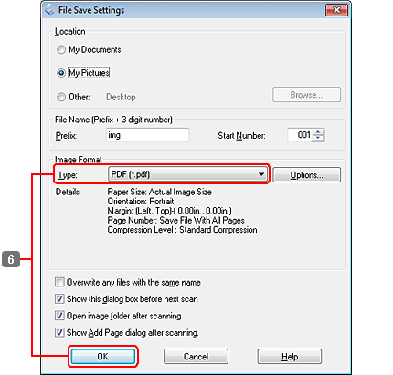 Scanning Multiple Documents To A PDF File