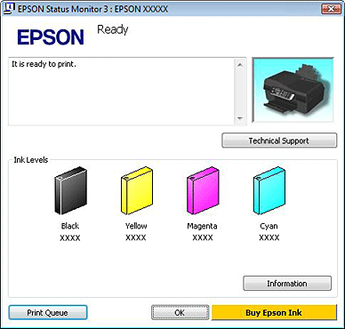 Epson status monitor не видит принтер