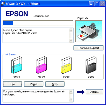 epson printer utility dialog box download mac