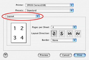 Pages Per Sheet Printing (Windows), N-up Printing (Macintosh)