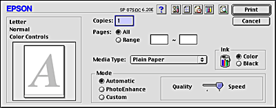 Making Changes to Printer Settings