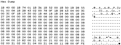 Impresi n de un volcado hexadecimal