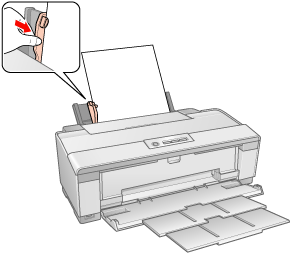 Chargement du papier dans la fente d'alimentation manuelle arrière