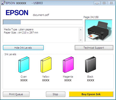 Comment verifier le niveau d encre de l imprimante epson windows 10