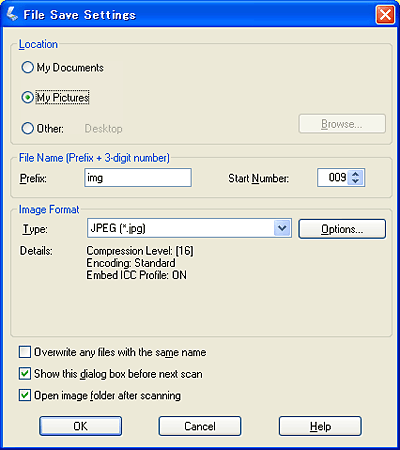 Выбор Настроек Программы Epson Scan