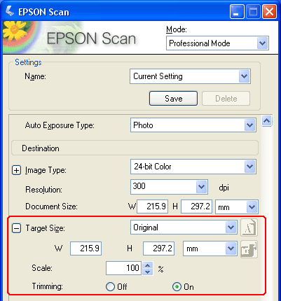 Выбор Настроек Программы Epson Scan